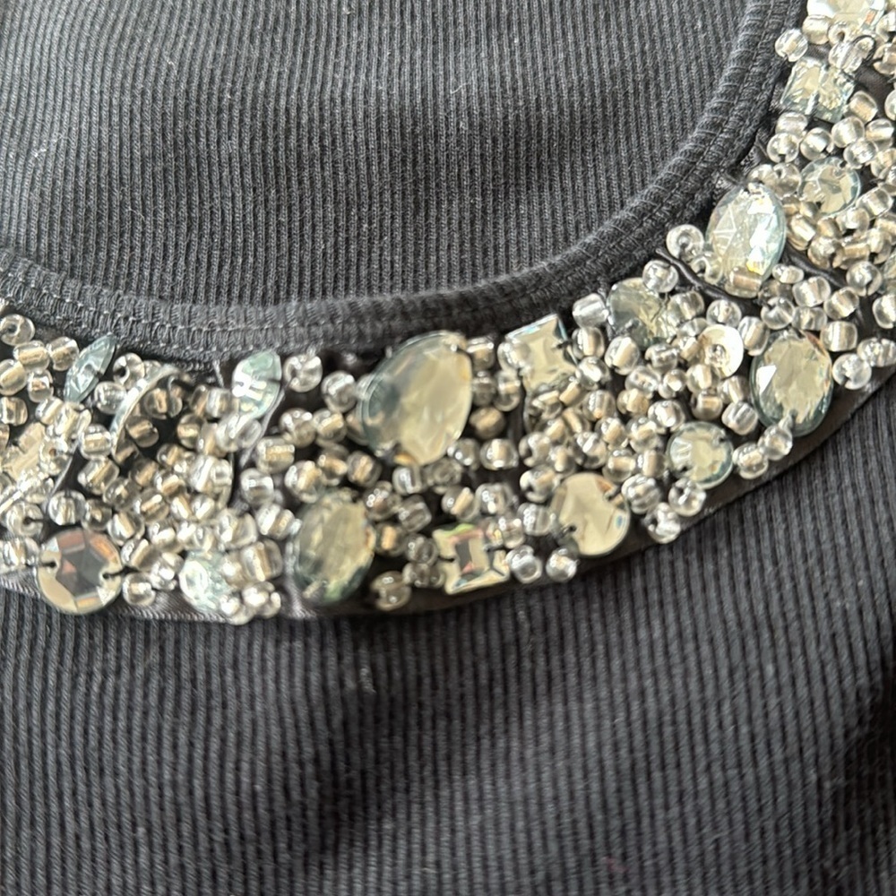 EXPRESS Sexy Basic Rhinestone Tank - Picture 4 of 7